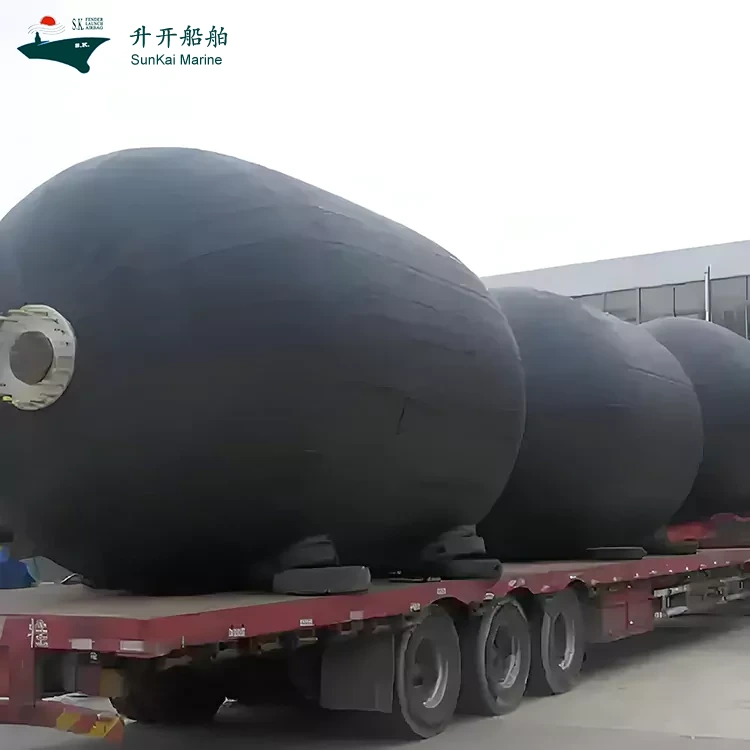 Новоразвиените поморски браници на надувување на Shengkai Marine Supplies Co., Ltd. официјално излегоа од производната линија и стапија во употреба